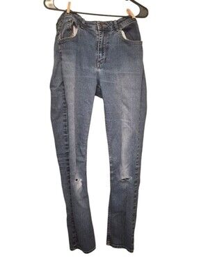 Men's Distressed Slim Jeans. Size 31. Mid Rise Fit W 5 Pocket Style